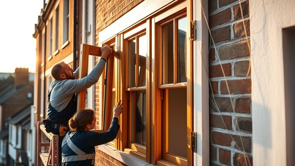 Wooden Window Installation Leighton Buzzard